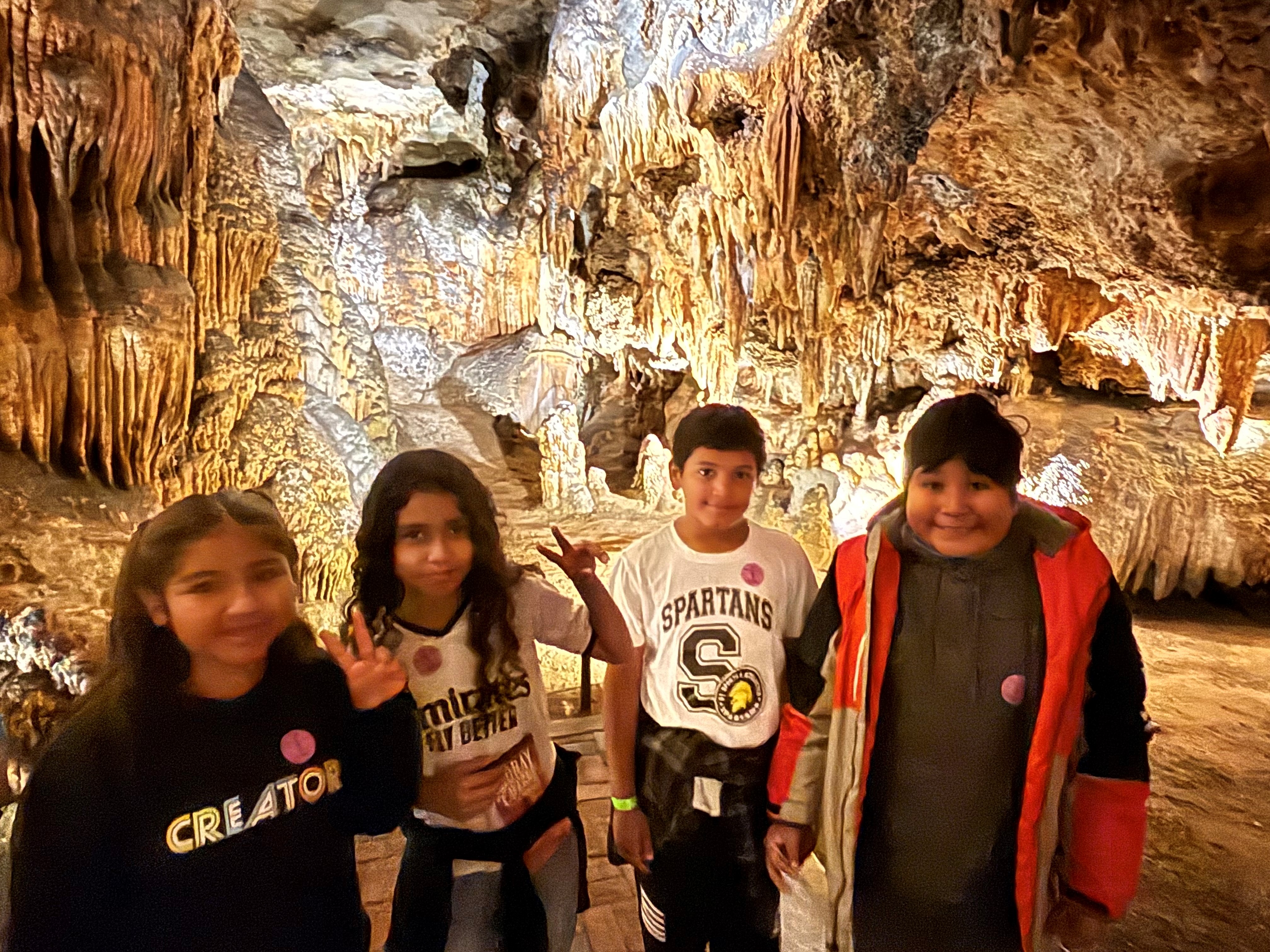 5th grade students at Luray Caverns