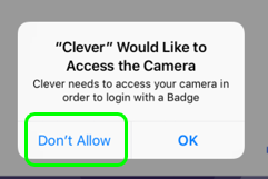 icon of Don't Allow popup screen