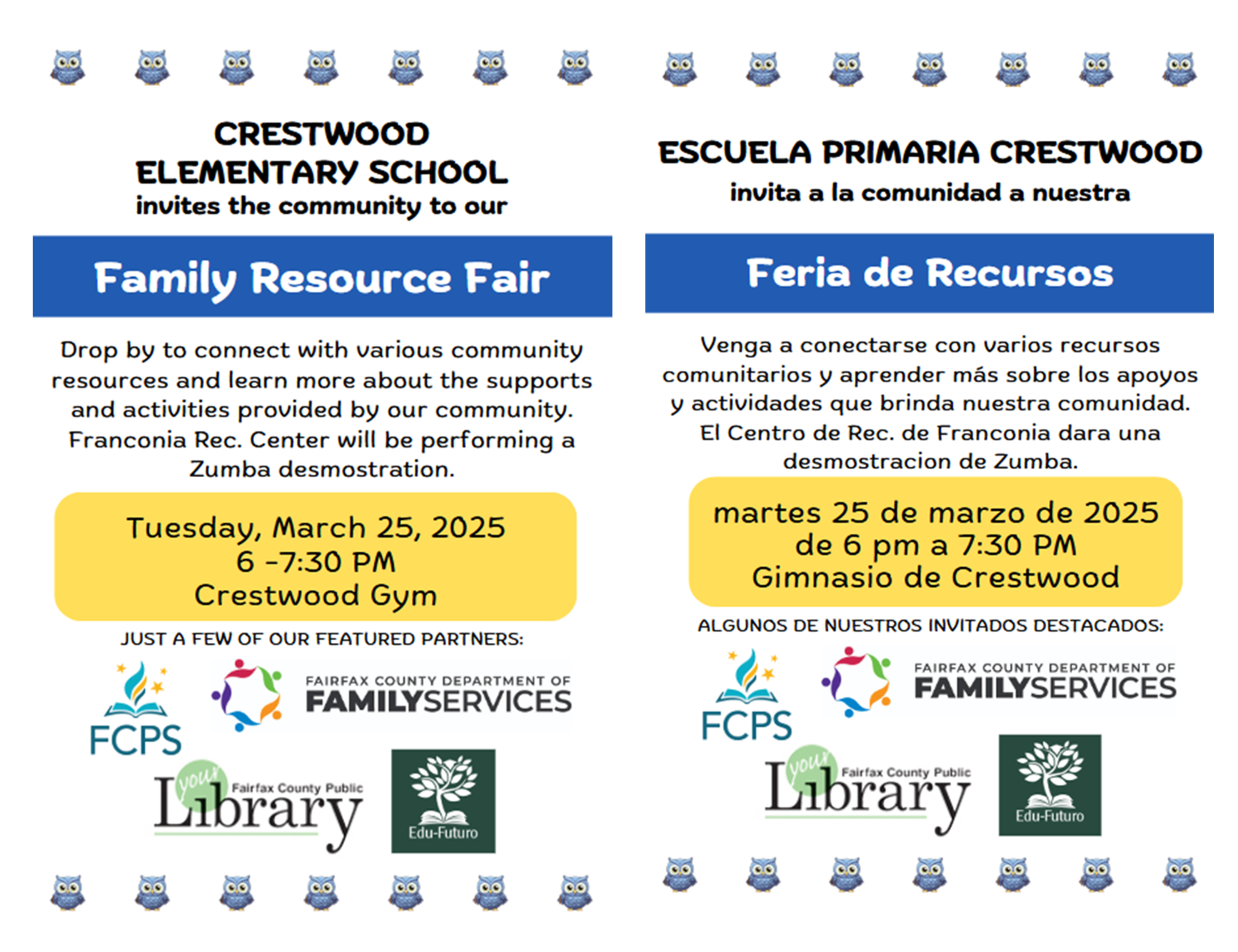 Resource Fair Flyer